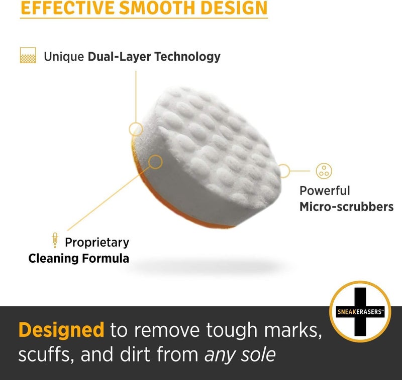 SneakERASERS Shoe Cleaner – Dual-Sided, Durable & Reusable Sponge for Kids’ Shoes, Sports Cleats & Family Footwear - Image 3
